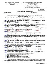 Đề khảo sát chất lượng Lớp 9 (Lần 2) môn Hóa học - Mã đề 863 - Năm học 2019-2020 - Phòng giáo dục và đào tạo Cẩm Giàng